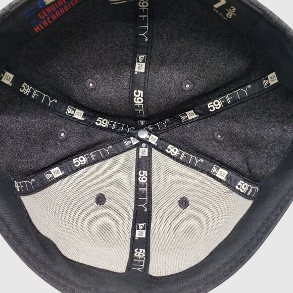 New Era 59FIFTY Chicago White Sox Fitted Hat Charcoal Wool  Size 7 3/8 MLB Offic - Picture 7 of 8
